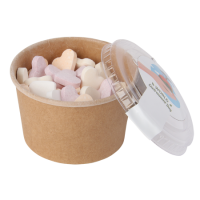 Snoeppot kraft karton deksel 100 ml