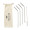 Reusable 4 pieces ECO Straw Set RVS rietjes