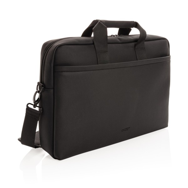 Swiss Peak deluxe vegan lederen laptop tas PVC vrij