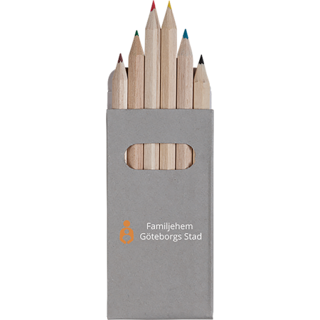 ARA 6 kleurpotloden in doosje Peekay