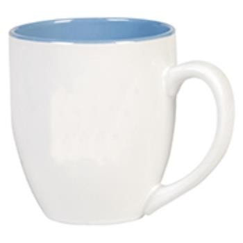 Big Drink mok wit-blauw 50 cl.