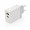 30W snellader met dual output en PD, wit