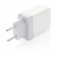 30W snellader met dual output en PD, wit