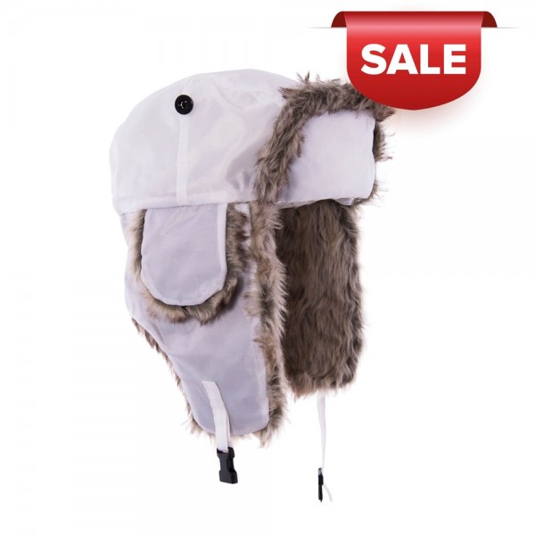 Gevoerde muts met bont