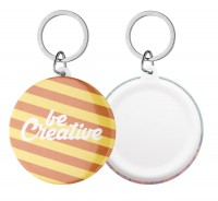 button sleutelhanger met pin