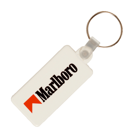 Kunststof sleutelhanger rechthoek