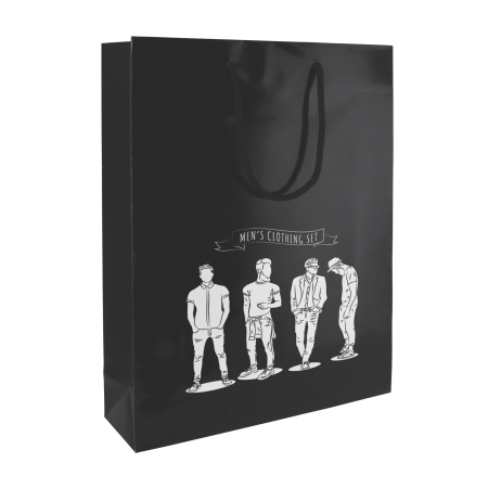 Glans gelamineerde papieren tas 31 x 40 x 10 cm