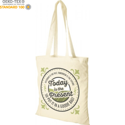 Katoenen draagtas ecru 136 gr/m2 39 x 41 cm