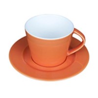 Eva Koffie oranje-roomwit 20 cl. SET