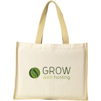 Jute Canvas Shopper tas 42 x 33 x 19cm
