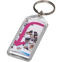 Stein heropenbare sleutelhanger met metalen clip