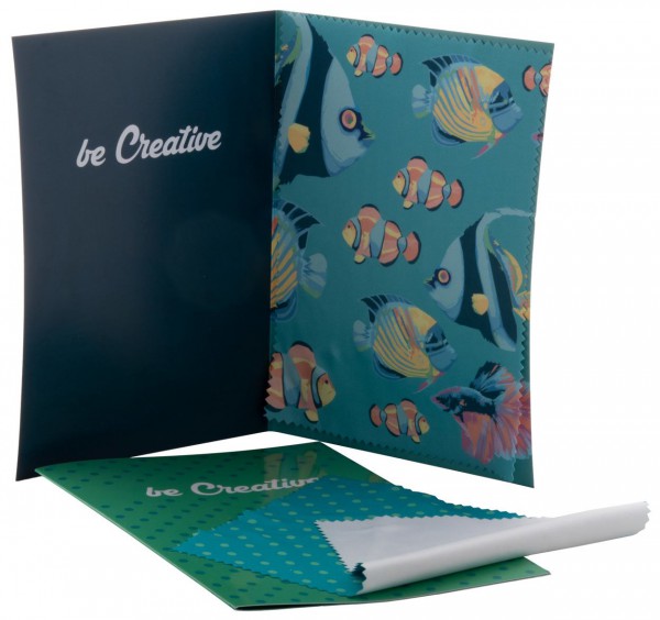 brillendoekje met ansichtkaart