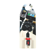 Hangkaart met car charger