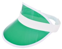 Zonneklep met PVC Scherm Wit acc. Groen