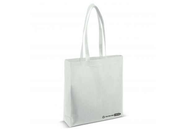 Schoudertas R-PET wit 100g/m²