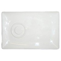 TV Schotel wit 20 x 13 cm.