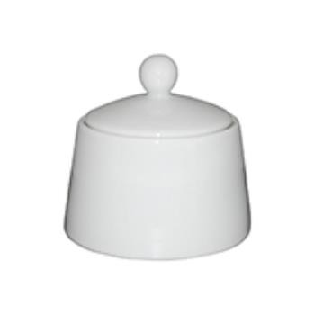 Suikerpot Eva wit 20 cl. ( met deksel )