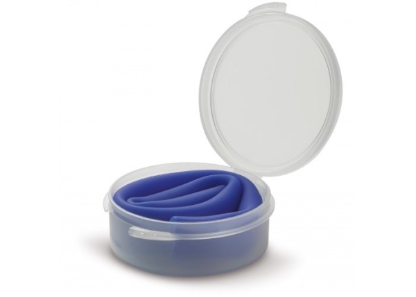 Herbruikbaar siliconen rietje in kunststof doosje