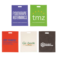 Non woven tas uitgestanst handvat 32 x 41 cm