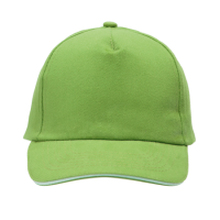 Cap 5 panel brushed klittenbandsluiting
