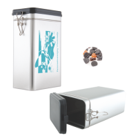 Voorraadblik groot gevuld met ca. 500 gr. gemengd drop