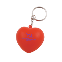 Anti-stress Hart met sleutelhanger