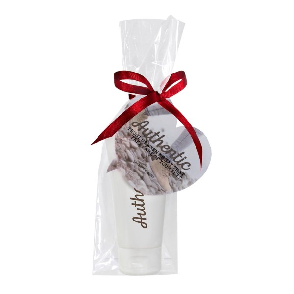 Blokbodemzakje met kaart eigen vorm