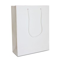 Luxe papieren draagtassen 10 + 4,5 x 13 cm