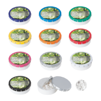 Super click clack 45 mm met ca. 12 gr. suikervrije mintjes DIGITAAL tot full Colour