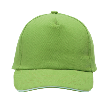 Cap 5 panel brushed klittenbandsluiting